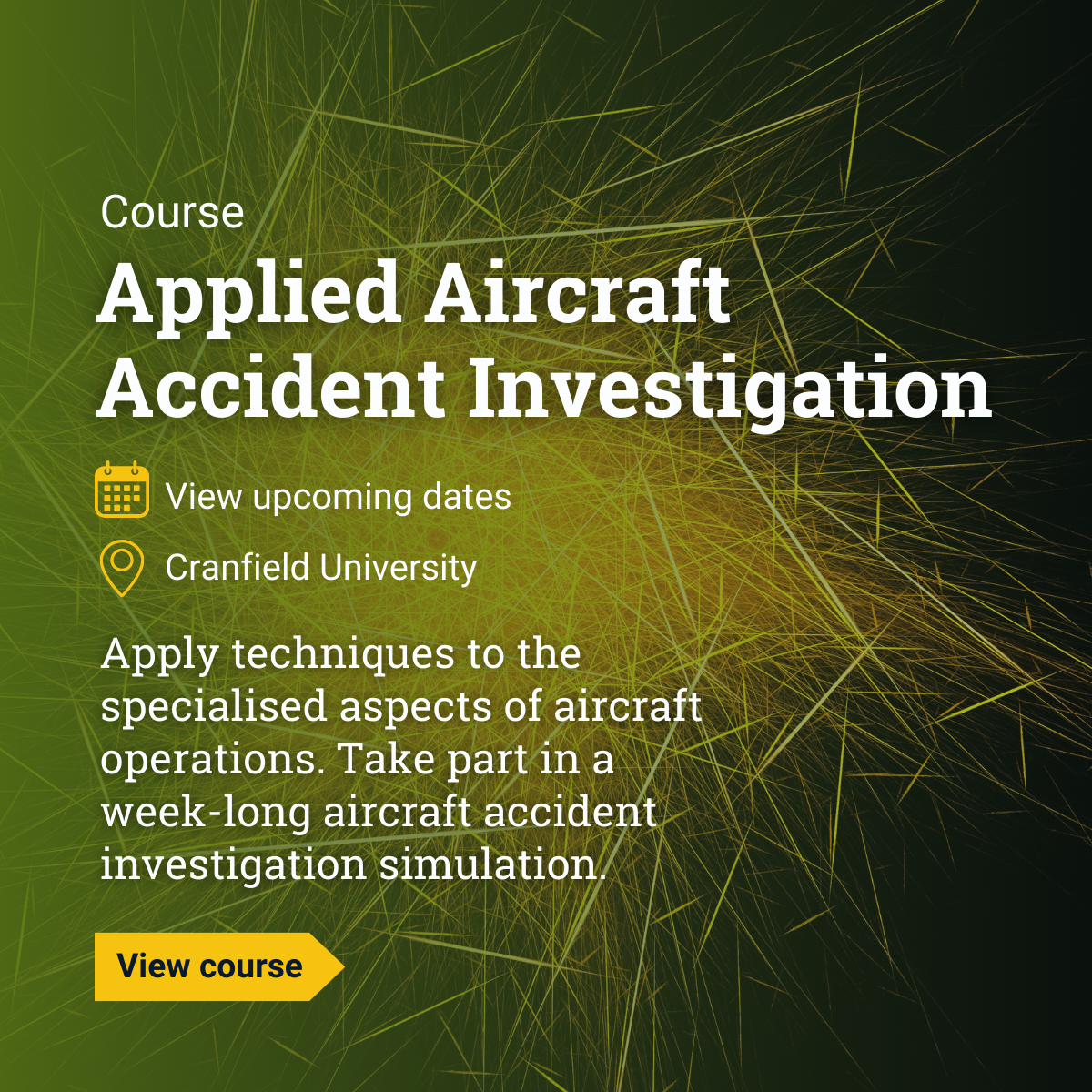 Applied Aircraft Accident Investigation